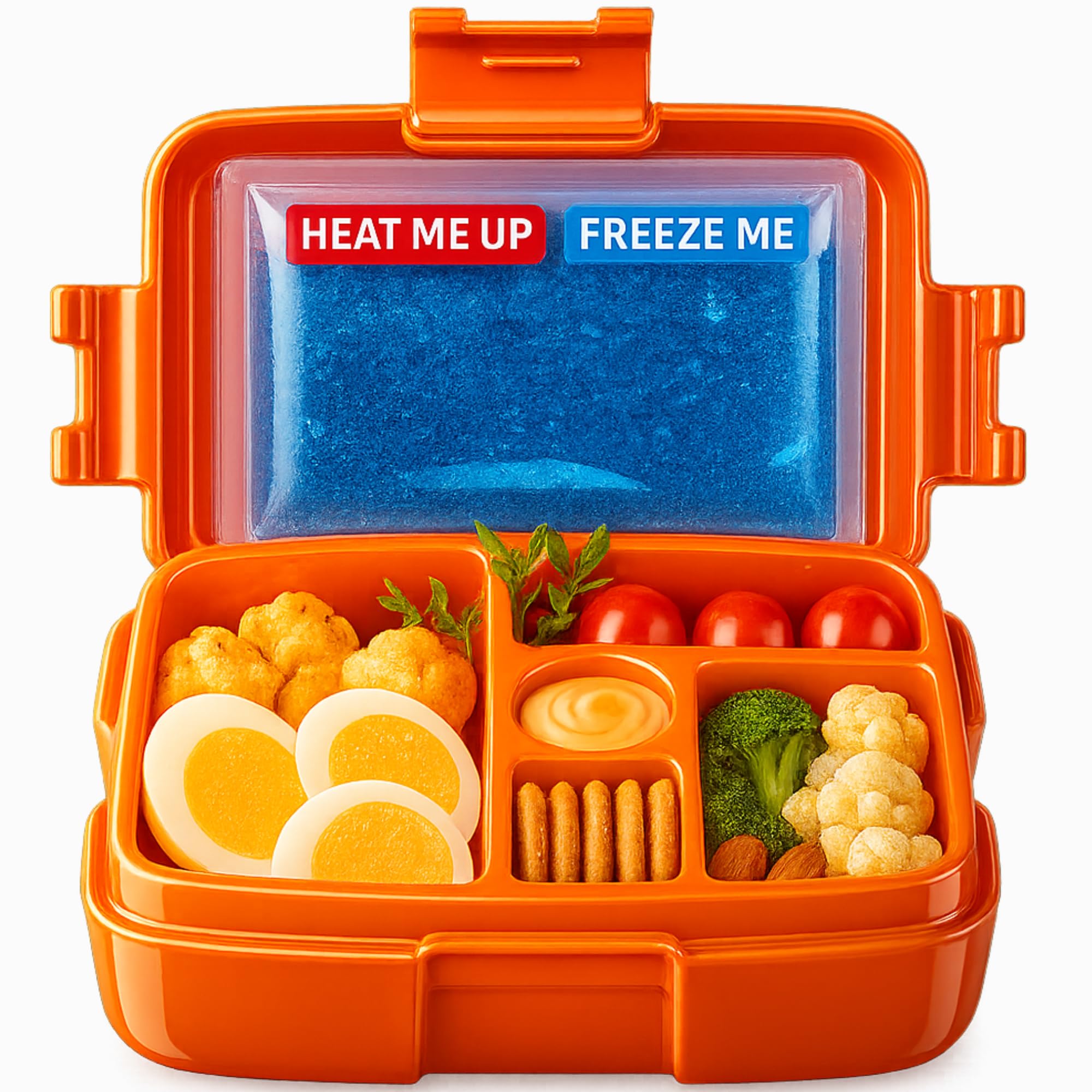 Photo 1 of **MISSING GEL PACK***Bento Box with Hot & Ice Packs – 5 Leakproof Containers, Insulated Lunch Box for Women, Men, Kids & Toddlers – Heated Thermal Food Warmer – Reusable Snack Boxes for Daycare, School & Meal Prep Thermos