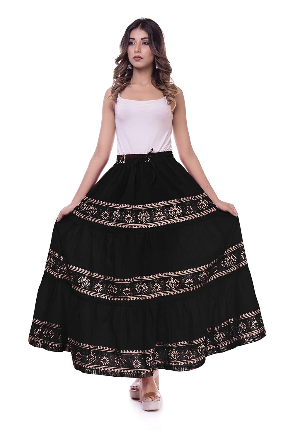 mickey mouse maxi skirt
