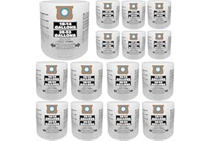 Yonice 15 Pack VF2005 Vaccum Bag Compatible for Shop Vac Bags 10-14 Gallon,Type F/I 90662,9066233,90672,9067211,Disposable Collection Filter Bag