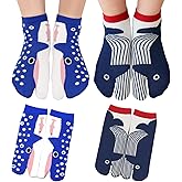 Zhanmai 2 Pairs Funny Novelty Animal Socks Cotton Toes Socks for Women Men Teenager Gifts