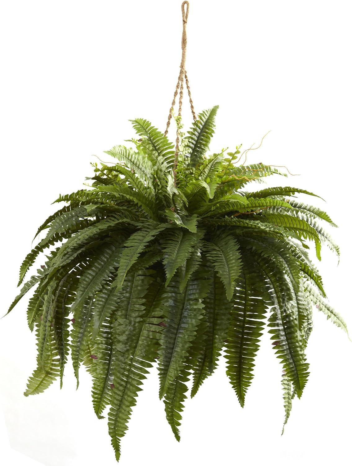 Nearly Natural 6788 Double Giant Boston Fern Hanging Basket Artificial