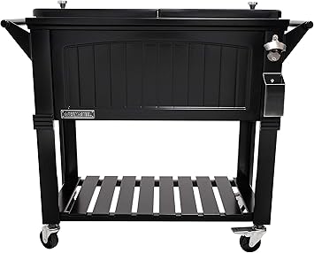 Permasteel PS-203F1-BLK-AM - Enfriador portátil de 80 Cuartos de galón