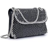 BBTT.ful Shoulder Bags Crossbody Bag Purses Handbags Crystals Rhinestone Evening Bag for Women Clutch Purse with Chain