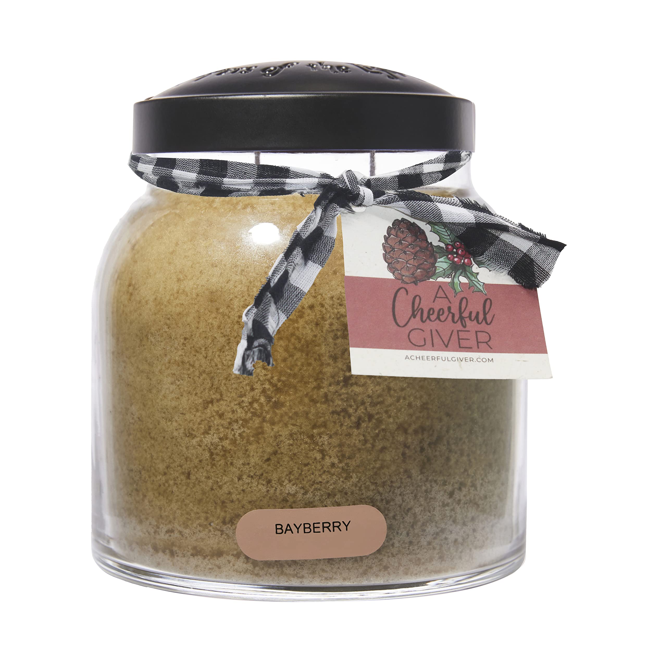 A Cheerful Giver - Bayberry - 34oz Papa Scented Candle Jar - Keepers of the Light - 155 Hours of Burn Time, Candles Gifts for Women