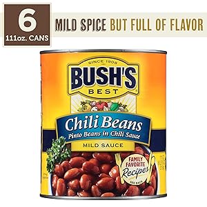 Bush's Best Pinto Beans in a Mild Chili Sauce 111 oz (6 cans)