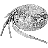 KURISET Flat Shoelaces Sneaker Shoe Lace (2 Pair) Flat Shoe String - For Canvas Sneaker Athletic Tennis Shoelace Replacements