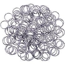 Shapenty 1000PCS Silver Jump Rings - 8mm Open Connectors For Jewelry Making
