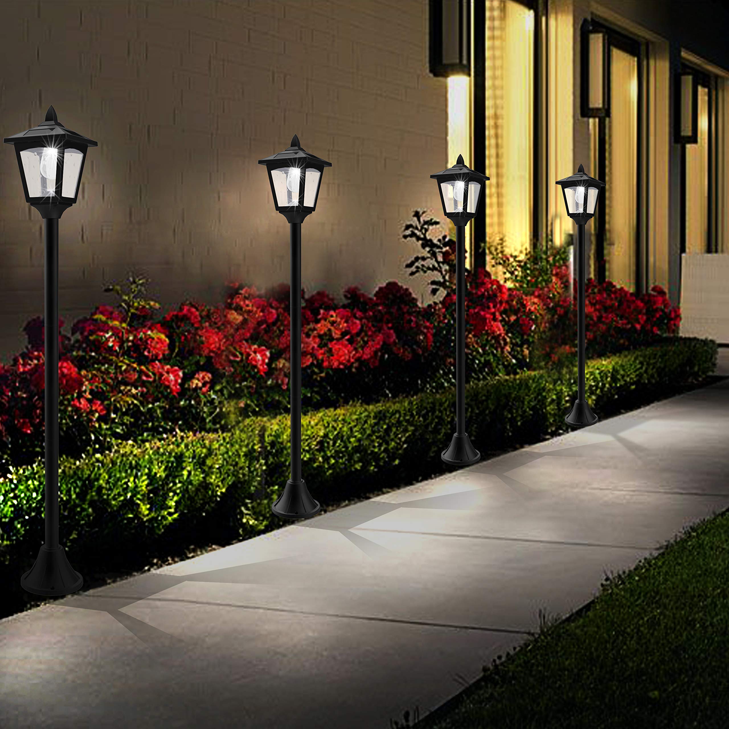 Mua Greluna 40 Inches Mini Solar Lamp Post Lights Outdoor, Solar