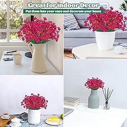 Lnoicy 24 Pcs Artificial Flowers for