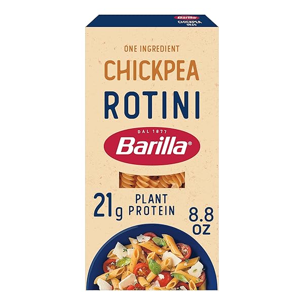 BARILLA CHICKPEA ROTINI PASTA, 8.8 OZ – VEGAN,...