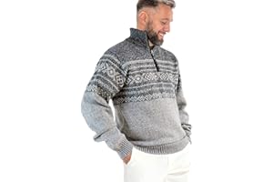 MCJC Quarter Zip Black Fleeces Soft Sweaters for Men 1/4 Zip Golf Cashmere Pullovers