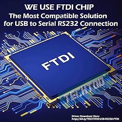 TECHTOO 4 Port Professional FTDI CHIP USB to Serial