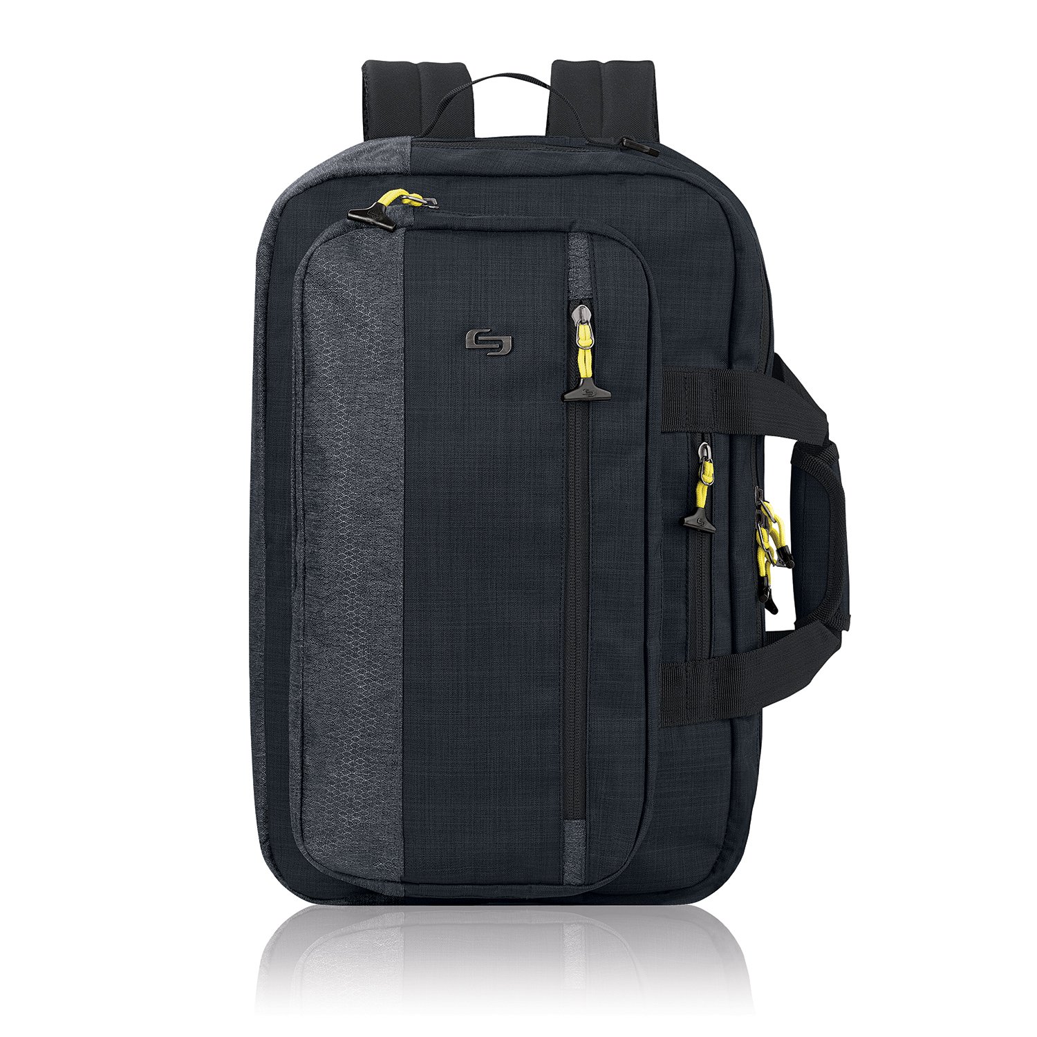 Solo Velocity 15.6 Inch Laptop Hybrid Backpack Briefcase, Navy/Grey eBay