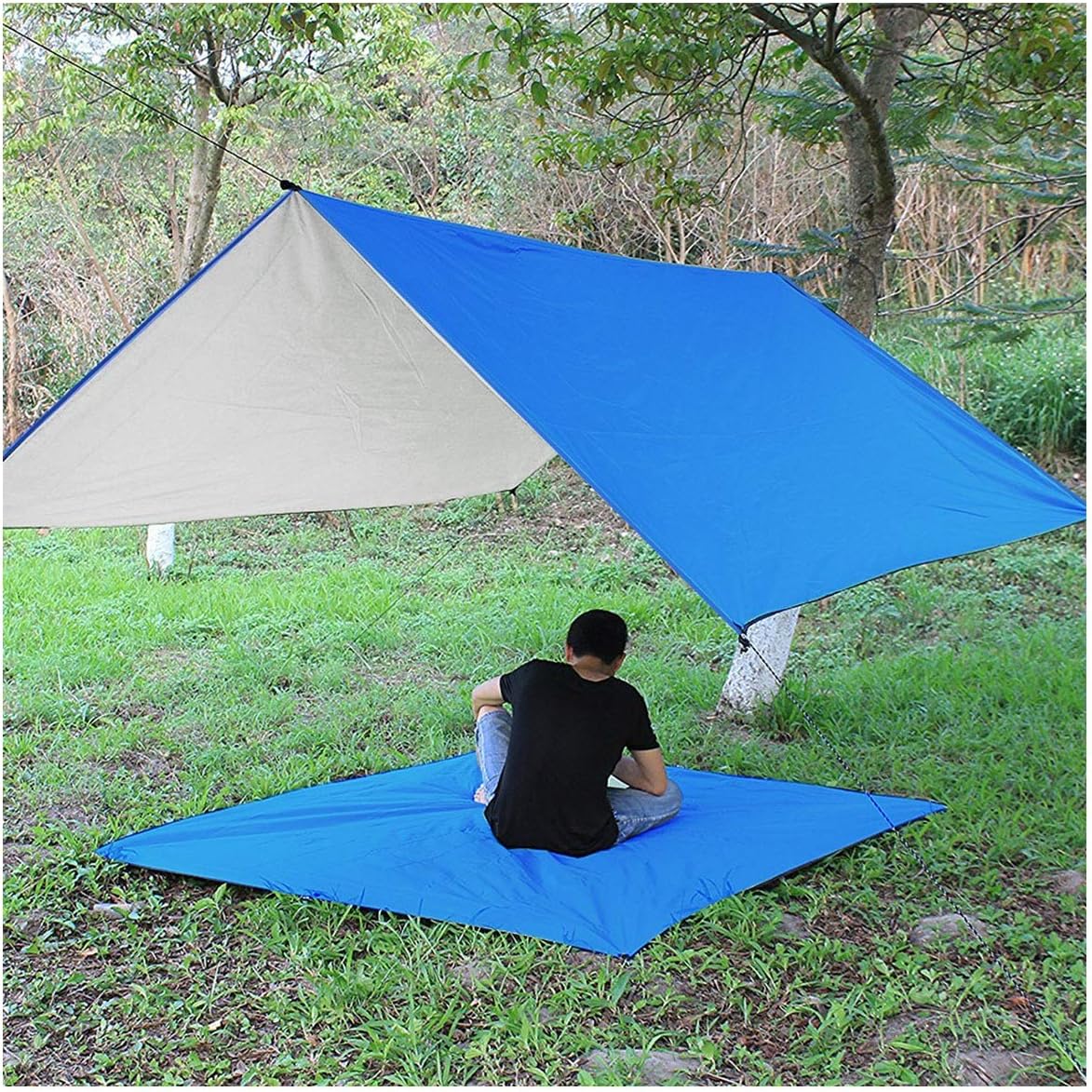 3Mx3M Waterproof Sun Shelter Tent Beach Tent Shade Outdoor Camping Hammock Rain Fly Camping Sunshade