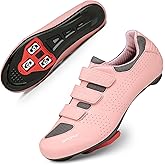 Honosuker Cycling Shoes Women Compatible with Peloton Bike, Indoor & Outdoor Road Cycling - Lightweight Spinning Shoes with Delta Cleats