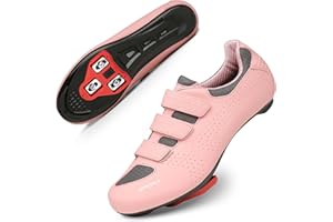 Honosuker Cycling Shoes Women Compatible with Peloton Bike, Indoor & Outdoor Road Cycling - Lightweight Spinning Shoes with Delta Cleats