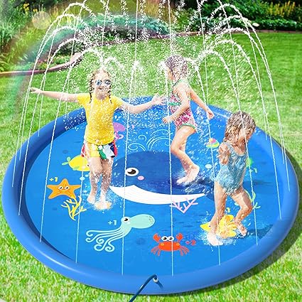 Inflatable Water Splash Pad, Backyard 