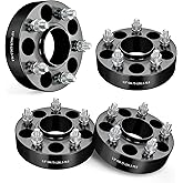 EVIL ENERGY 5x4.75 Wheel Spacers 1.5 inch Compatible with Chevy S10 1982-2004, 5x120.65 mm Hubcentric with Lip 5 Lugs 70.5 mm Hub Bore M12x1.5 Studs Black
