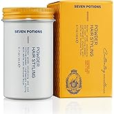 SEVEN POTIONS Hair Styling Powder for Men — Hair Texture Powder & Root Lifting Dust for Instant Volume — Natural Matte Finish, Flexible Hold, Invisible Feel — Vegan, Cruelty-Free — 0.7 oz