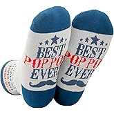 InnoBeta Pop Pop Gifts from Grandkids, Poppop Gifts for Grandpa, One Size Crew Socks