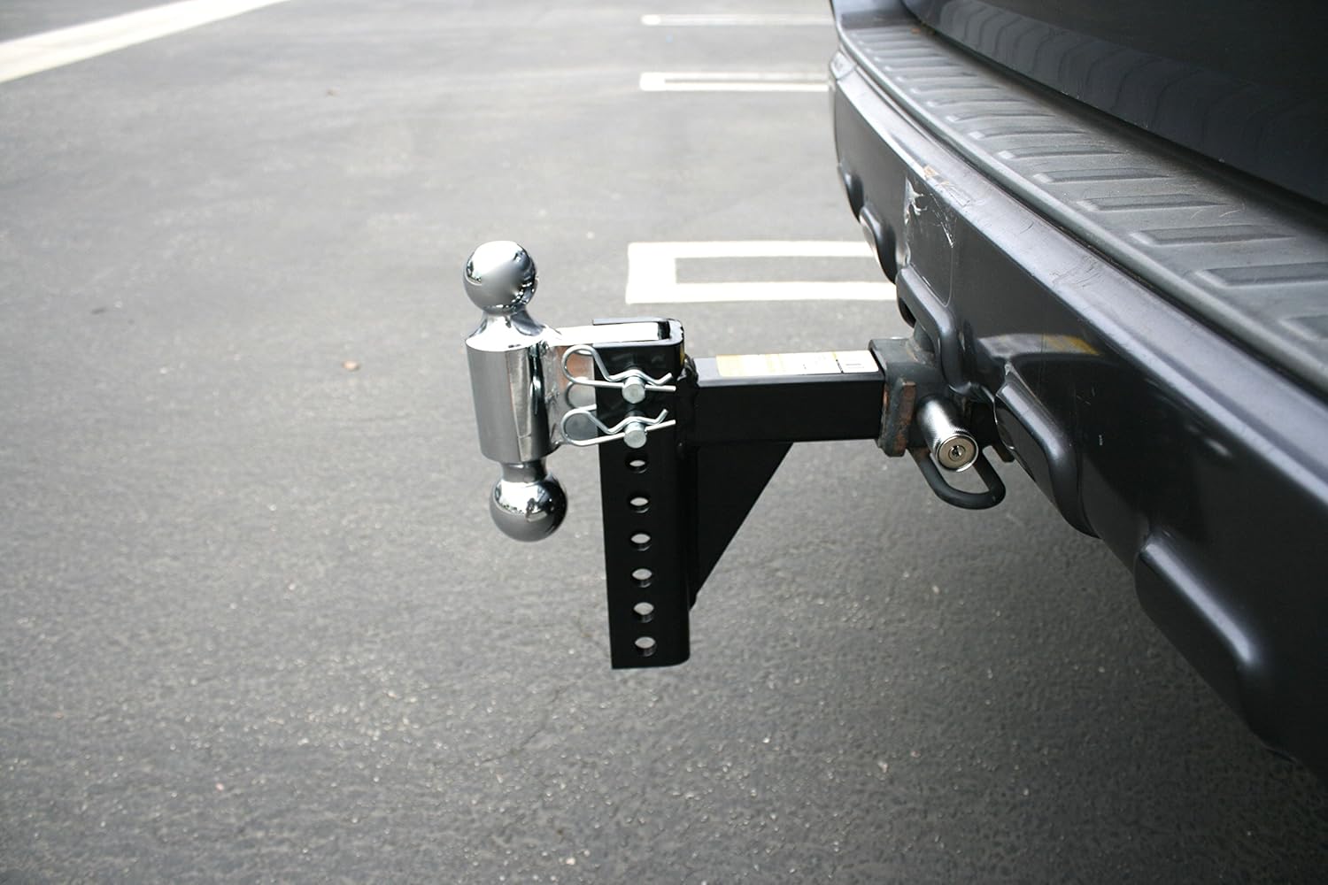 MaxxHaul 70380 Black/Chrome Adjust Dual Ball Mount: Automotive