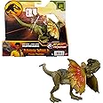 Mattel Jurassic World Strike Attack Dinosaur Toy with Single-Strike Action & Movable Joints, Dilophosaurus Action Figure Includes Digital Play