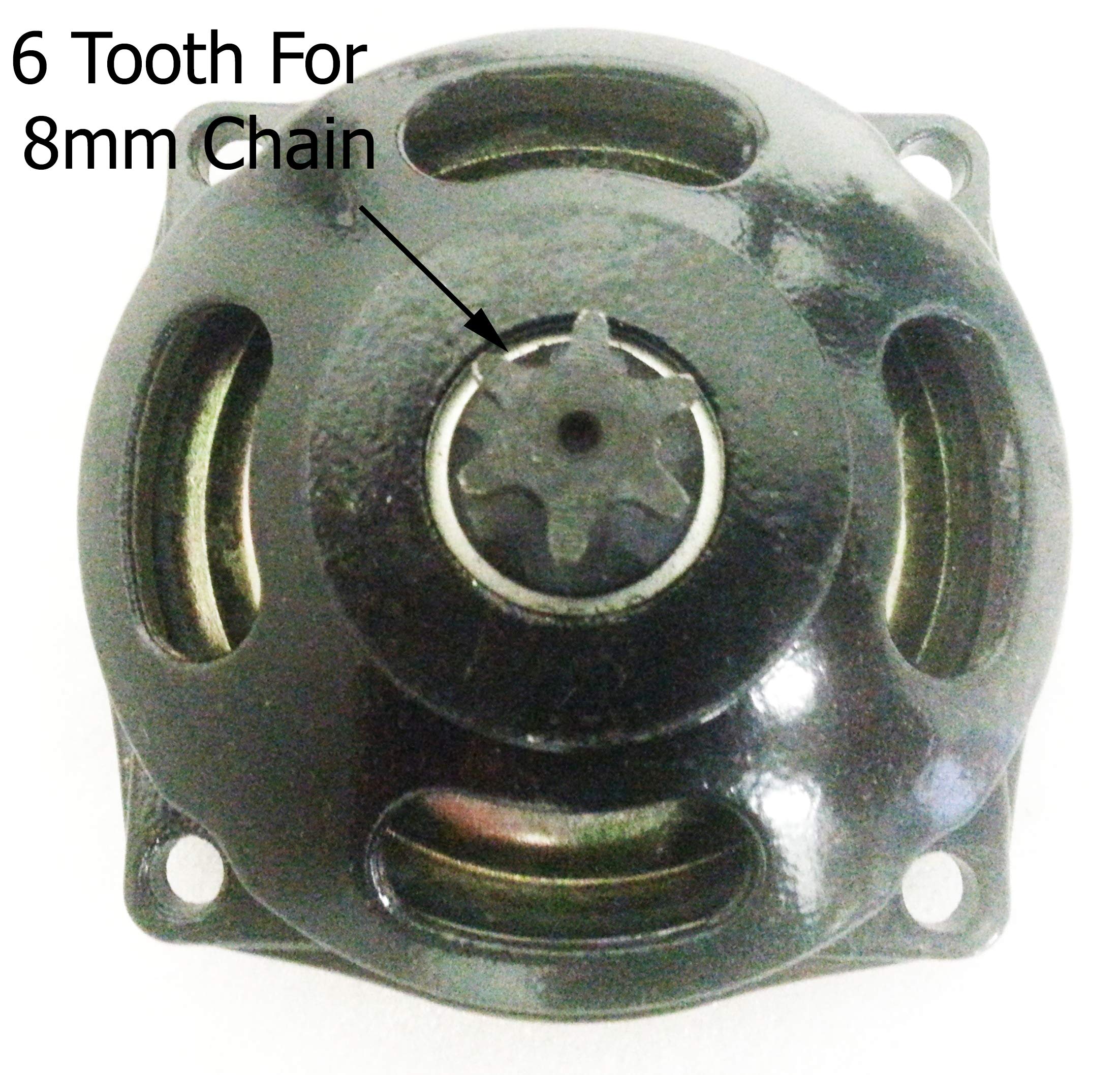 CL025 Mini Quad Mini Dirt Clutch Bell Housing 6 Tooth Pinion for 8mm Chain