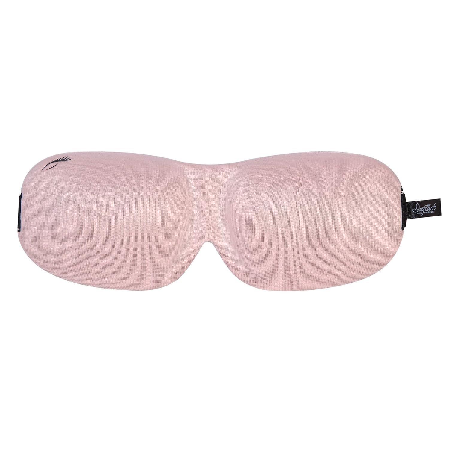 Eye Mask Designed for Eyelash Extensions, Form Fitting 3D Contoured Design, Lightweight & Soft Fabric with Adjustable Strap, No Pressure Eye Mask for Sleep & Travel (Pink): Health & Personal Care