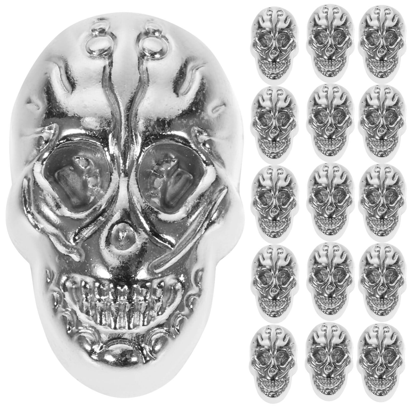 COHEALI Skull Rivets 20Pcs Punk Craft Studs for Clothing Bags Belts Halloween DIY Decoration Alloy Skull Spikes
