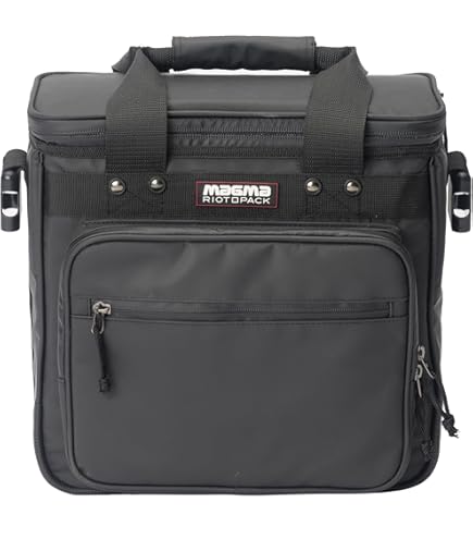 Amazon.com: MAGMA 45 150, Black/Khaki DJ Bag (MGA43013) : Musical