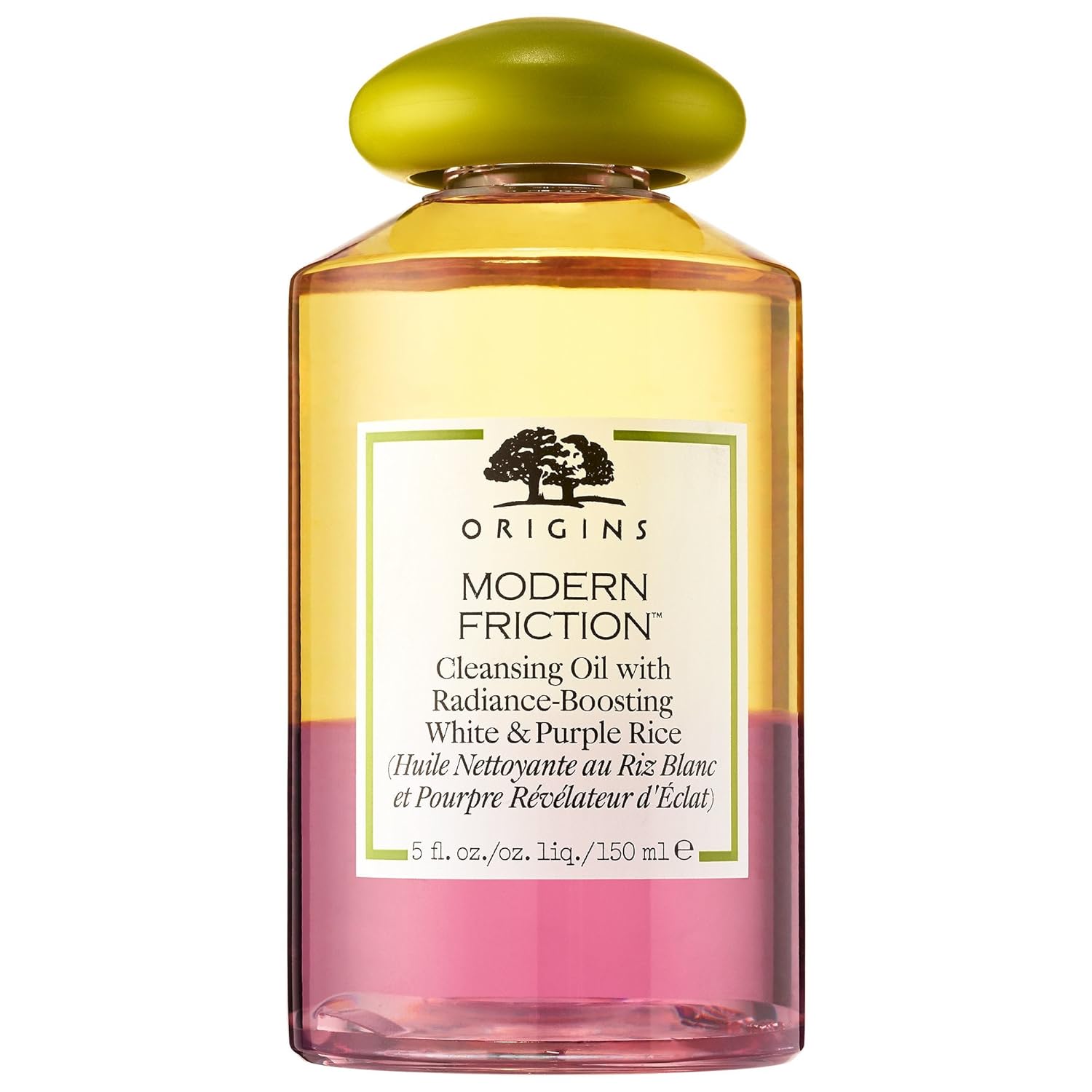Origins Modern Friction Cleansing Oil with Radiance-Boosting White & Purple Rice 5 fl oz/150 ml: Beauty