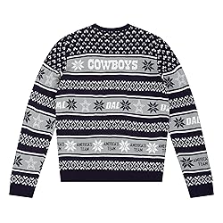 FOCO Standard NFL Big Logo Ugly Sweater, Team Color