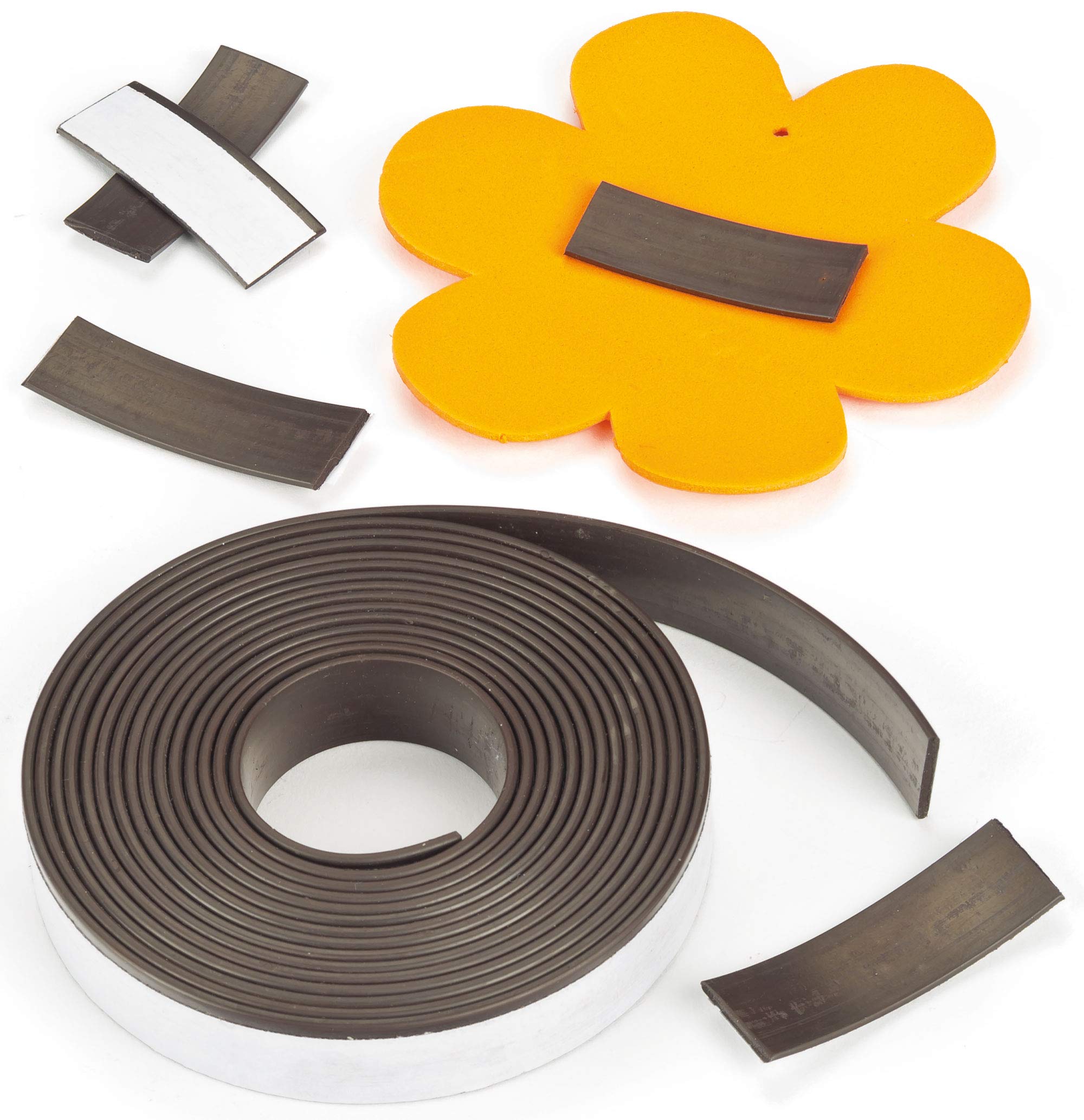 Baker Ross Self-Adhesive Magnetic Tape (1 x 2.5 m Per Reel) Long Self-Adhesive Magnetic Strip