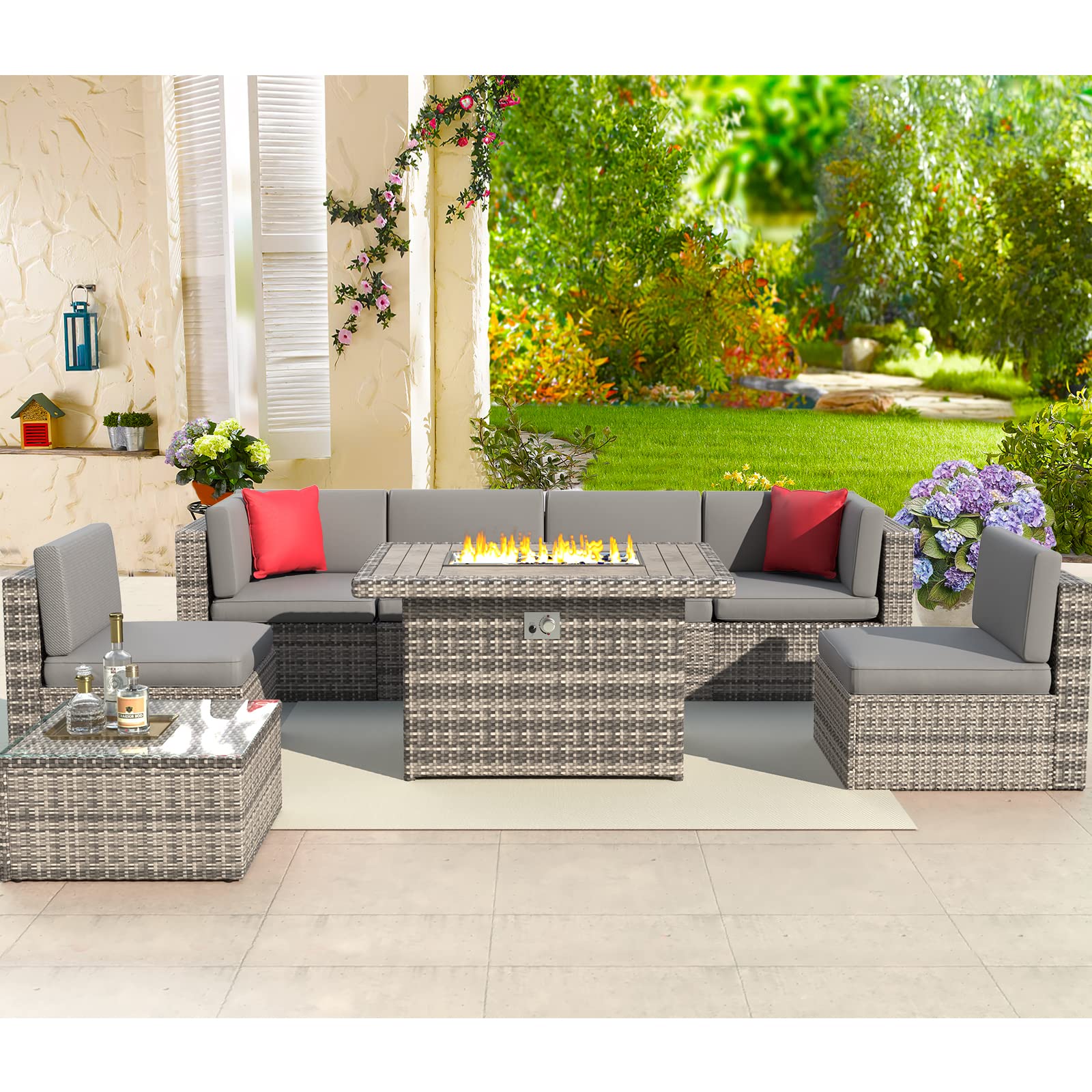 Galleon Rattan Outdoor Patio Furniture Livingstone Scuro Seater