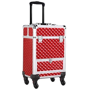cosmetic luggage on wheels