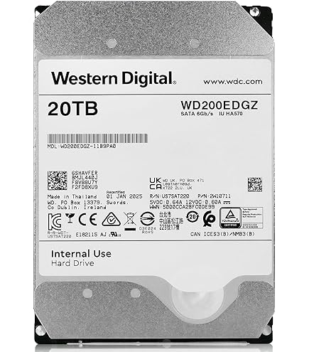 Amazon.com: Western Digital WD Ultrastar DC HC560 WUH722020ALE604