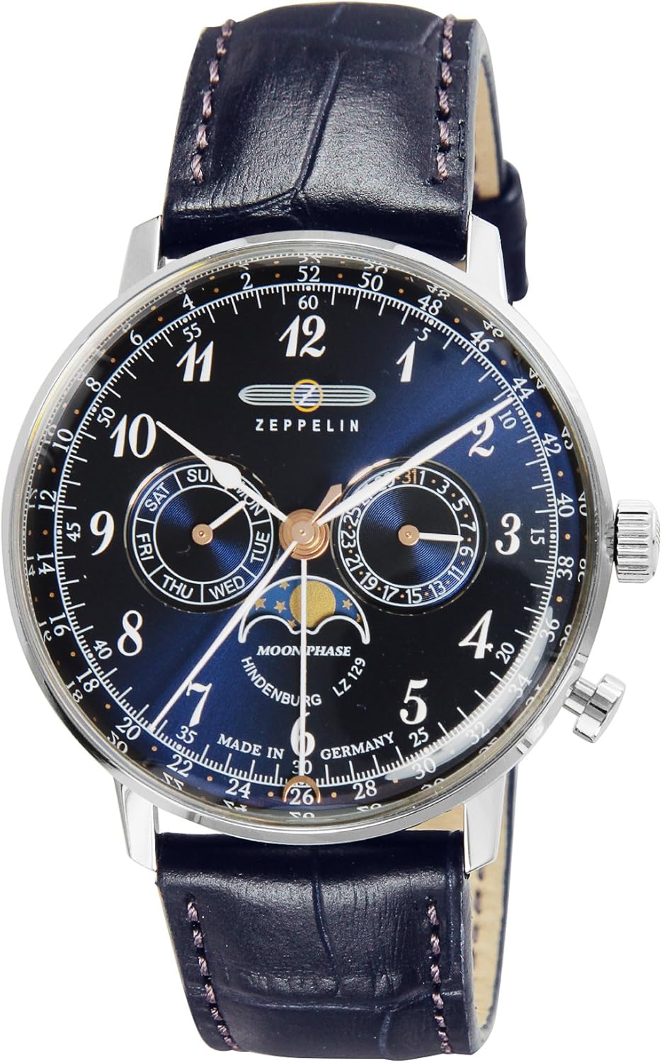 [ツェッペリン] 腕時計 Hindenburg 7036-3 並行輸入品 ブルー [並行輸入品]