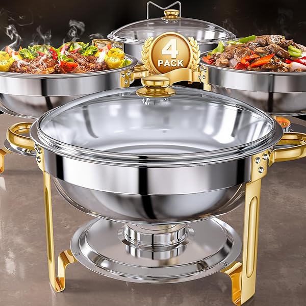 GGIU CHAFING DISHES FOR BUFFET SET: 100% PRE-INSTALLED...