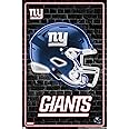 Trends International NFL New York Giants - Neon Helmet 23 Wall Poster, 34L x 22.4W, Unframed Version