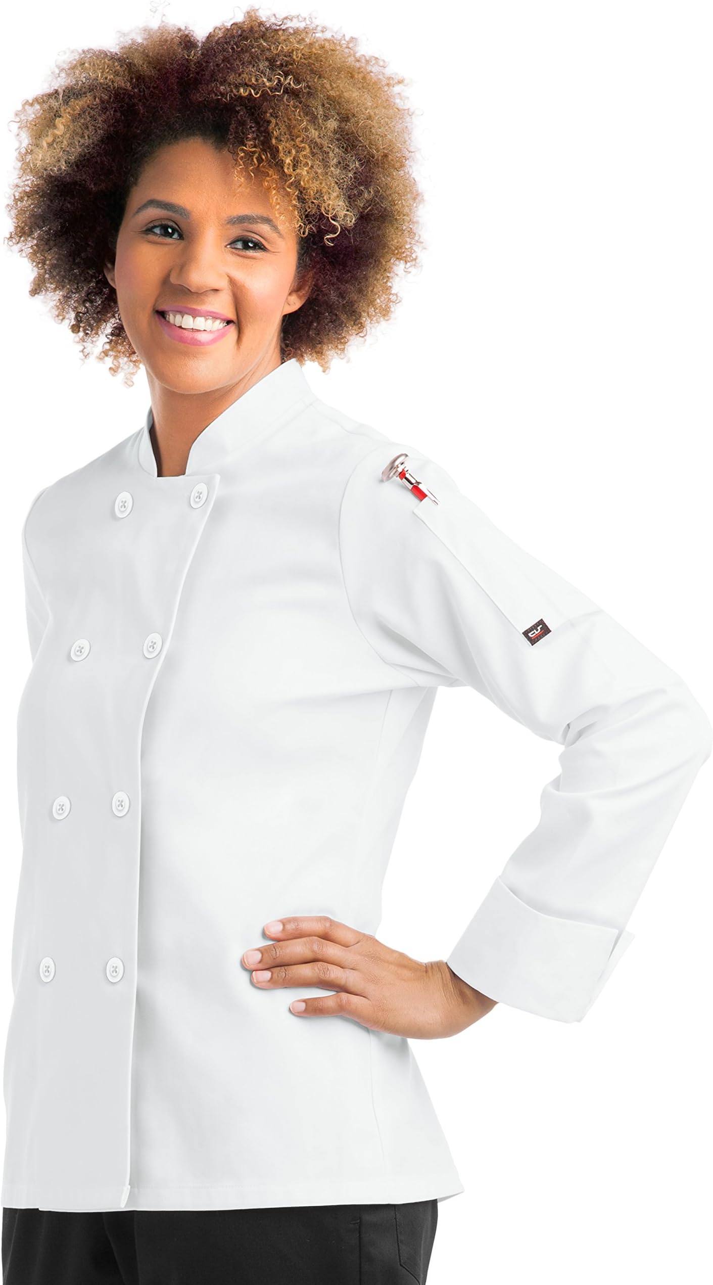 ChefUniforms.com Women’s Classic Long Sleeve Chef Coat (S-5X, 2 Colors)