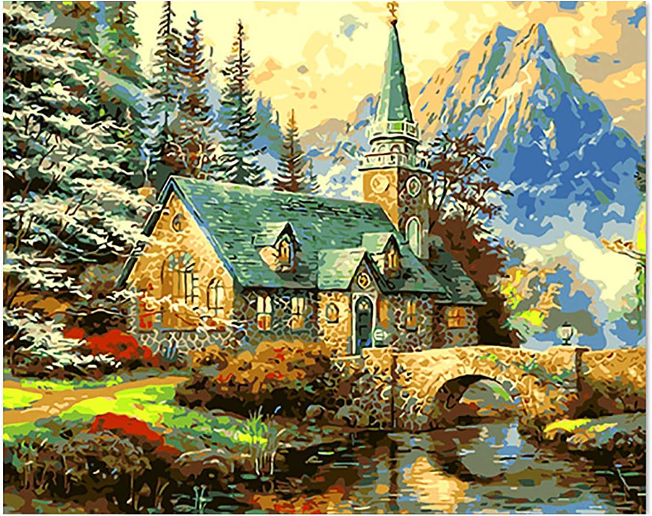 CYYDBB Bilderrahmen Malen Nach Zahlen, Nordische Dekorative Malerei