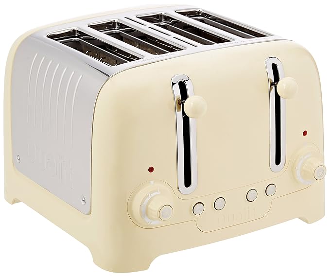 Dualit 46202 4 Slot Lite Toaster in Cream Gloss Finish Amazon.co.uk