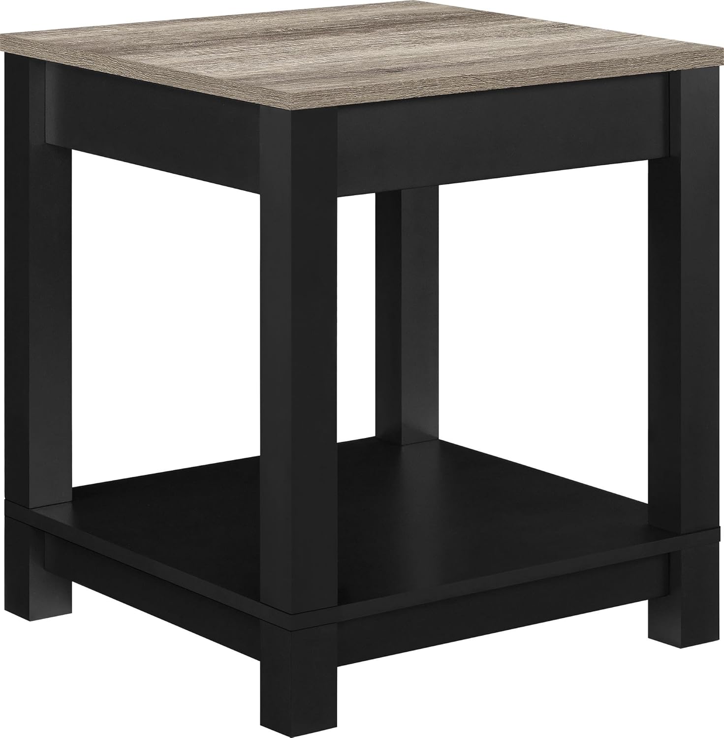 Ameriwood Home Carver End Table, Black: Furniture & Decor