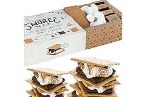 Astor Chocolate Ultimate S’mores Kit, Smores Kit for Fire Pit Includes Assorted Premium Belgian Chocolates, Graham Crackers and Marshmallows, Great Holidays Gift and Movie Nights, Smores Caddy 15.8oz