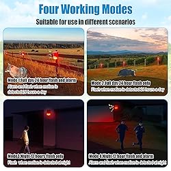 Qualirey Solar Sound and Light Alarm Motion Sensor