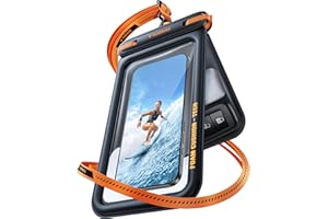 TORRAS IP68 Waterproof Phone Pouch Double Space, Floating Waterproof Phone Case with Lanyard for iPhone 17 Pro Max 16 15 14 S25 S24, Phone Dry Bag Vacation Cruise Ship Travel Essentials 7.0'', Black