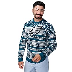 FOCO Standard NFL Big Logo Ugly Sweater, Team Color