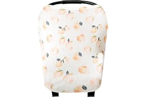 Copper Pearl Multi-Use Cover: Car Seat Covers, Nursing Cover, and Stroller Cover for Sun - Stretchy Fabric, All-Season Use, Stylish Designs, Easy Access for Moms - Caroline