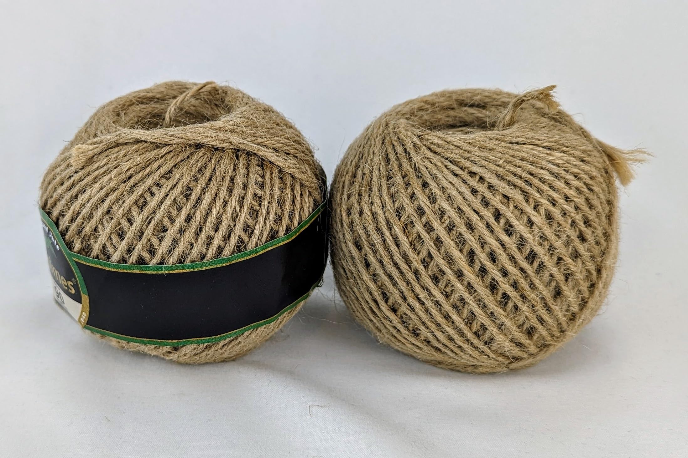Natural Jute Twine - Strong, Durable, Biodegradable Garden Twine for Gardening, Floristry, and Bundling - Made from 100% Natural Jute - Affordable (Natural Jute - (Brown), 2 Balls)