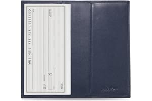 HISCOW Minimalist Checkbook Cover - Full Grain Leather